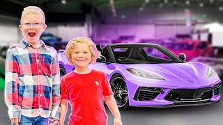 Kids Take Over Car and Boat Show! Kids Play and See COOL Cars!