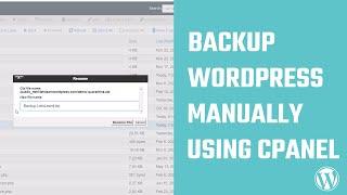 Backup WordPress to PC manually using cPanel! No Plugin
