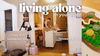 Alone for the holidays in New York City *days in my life vlog & baking cookies*