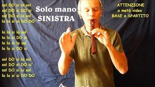 Easy Song (4 note: sol la si DO - Solo mano sinistra) Per cominciare con il flauto