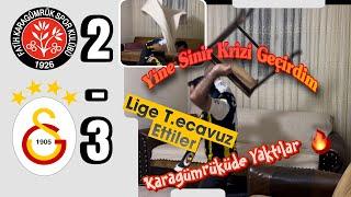 Fanatik Fenerbahçeli Galatasaray Maçı İzlerse ! Tepki Videosu ! (Karagümrük 2-3 Galatasaray) #keşfet