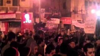 Protesters in Cairo's Tahrir Square react to Mubarak's speech