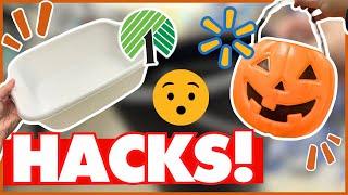 RUN ‍️ UNBELIEVABLE Dollar Tree Hacks for Fall! +Walmart Ideas for Decor, Parties, Gifts, + more!