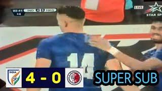 ishan pandita goal vs Hong Kong | super sub | India 4-0 Hong Kong