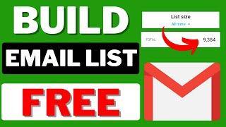 How To Build An Email List For Free - Best Email List Building Strategy (2022)