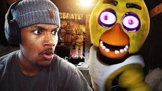 I'M LITERALLY GETTING JUMPED IN THE OFFICE | FNAF: In Real Time (Nights 4 + 5)