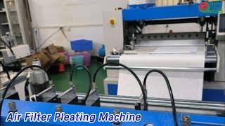 3KW Air Filter Pleating Machine 120 Folds / min Width Adjustable