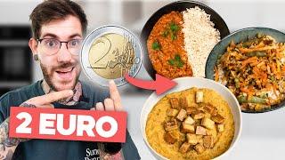 3 GÜNSTIGE REZEPTE - NUR 2 EURO PRO PORTION!