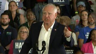 Gov. Tim Walz full speech at Detroit campaign event (August 7, 2024)