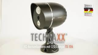Technaxx HD-Aussenkamera mit LED-Lampe TX-106 (Deutsch)