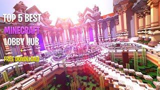 Top 5 Best Minecraft Server Lobby Hub Maps + Free Download Part 2 ! 2023