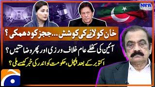 CM Punjab Maryam Nawaz Against Supreme Court Judges - Rana Sanaullah - Shahzad Iqbal - Naya Pakistan