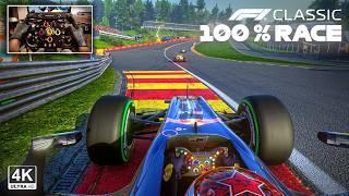 Sebastian Vettel's Red Bull RB5 V8 - Belgian GP 100% Race | F1 Classic Steering Wheel Gameplay