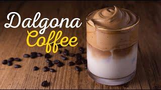 How to make Dalgona coffee - Dalgona coffee- Dalgona Coffee Recipe - whipped coffee recipe at home