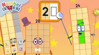 Roaring Twenties Club 2️⃣0️⃣ | Learn to count - Numberblocks Full Episodes - 123 | Maths for Kids