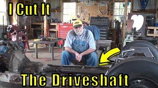 47 Ford Truck Rat Rod - How I Cut The Driveshaft