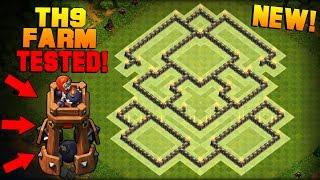 Clash of Clans | Town Hall 9 (TH9) Farming Base w/ NEW BOMB TOWER | BEST Hybrid Base + PROOF [2016]