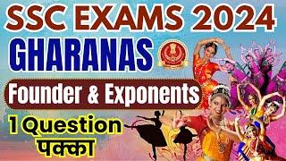 SSC EXAMS 2024 | GHARANAS | FOUNDER AND EXPONENTS | PARMAR SSC