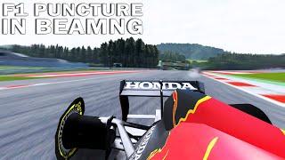 This is what F1 PUNCTURE looked like in BeamNG