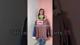 OFFICE WEAR SHIRTS FROM MYNTRA || FORMAL SHIRTS FOR WOMEN #myntrafinds #myntrahaul