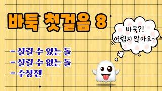 바둑 첫걸음8 (살릴 수 있는 돌과 없는 돌, 수상전) 바둑입문 강의!