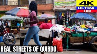 REAL STREETS of QUIBDO Colombia El Centro Walking Tour  【4K】 2021