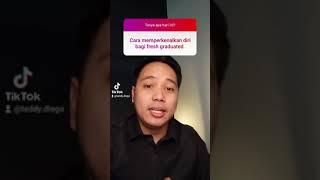 Cara perkenalkan diri fresh graduate?