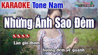 Những Ánh Sao Đêm Karaoke Giọng Nam - Nhạc Sống Thanh Ngân