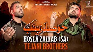 Bibi Zainab Noha 2024 | HOSLA ZAINAB | Tejani Brothers | Bazar e Sham Noha 2024 | Safar Noha 2024