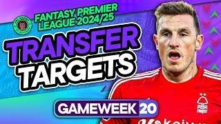 MY FPL GW20 TRANSFER TARGETS ️  Chris Wood vs Gabriel Jesus?  | Fantasy Premier League 2024/25