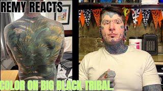 Remy Reacts to Back Tattoos #10 #ink #inked #tattoo