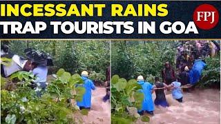 80 Tourists Stranded at Goa's Pali Waterfall Amid Torrential Rains