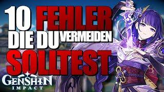 10 FEHLER die du in GENSHIN IMPACT UNBEDINGT vermeiden solltest! I TIPPS und TRICKS I Genshin Impact