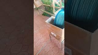Виктор приспособил шнур на антидроновые шторы, помогаем фронту ️Усолье-Сибирское #россия #победа
