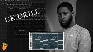 How To Make a UK Drill Beat Like 808 Melo in FL Studio 20 | UK Drill Tutorial | UK Drill Type Beat