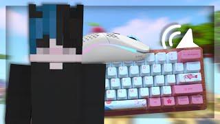 Custom Keyboard + Mouse ASMR Sounds (Handcam) | Hypixel Bedwars