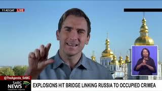 Explosions hit bridge linking Russia to occupied Crimea