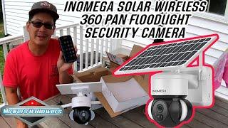 INQMEGA WIRELESS SOLAR POWERED 360 PNZ PAN MOTION FLOOD SPOT LIGHT SECURITY SURVEILLANCE WIFI CAMERA