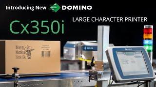 Domino Cx350i – Big on Box Coding: High-Resolution Large Character PrinterDescription: