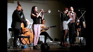 Concert Solidari pro Ventijol. Joan Chamorro, A. Armengou, C. Motis i È. Bastida amb Andrea Motis.