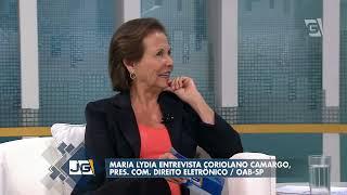 Maria Lydia entrevista Coriolano Camargo, pres  Com  Direito Eletrônico  OAB SP