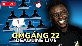 DEADLINE LIVE: Omgång 22 | Allsvenskan Fantasy