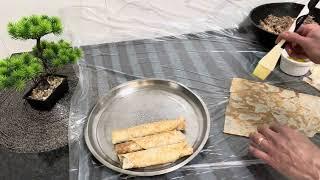 طريقة المسخن بي خبز المرقوق واطيب غداء عصافير وبطاطا  مقلية 