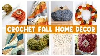 10 Crochet FALL Home Decor Ideas!