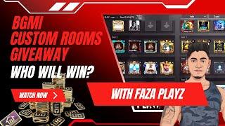 CUSTOM ROOMS & GIVEAWAY WEEK 5 | BGMI LIVE TAMIL #fazaplayz #bgmilive  #tamil #bgmilivetamil