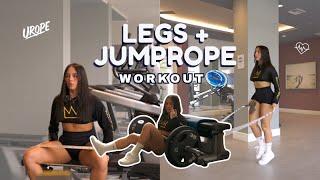 LEGS WORKOUT + JUMPROPE - VLOG NICOJUMPSROPE