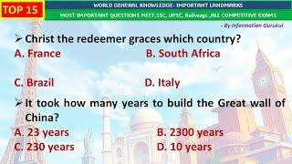 Guess the Landmark Quiz | Landmark Structures and Interesting Facts | Country by its Monument