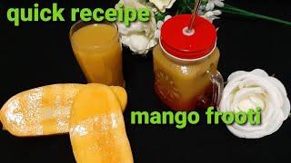 Mango Frooti ||quick frooti recipe | kids drink|kids drink | mango juice