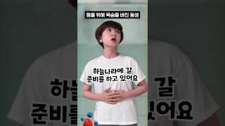 형을 위해 목숨을 바친 동생 #shorts #감동썰 #유머짤시리즈