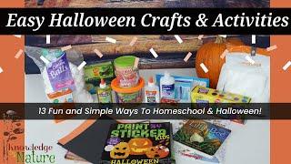 QUICK & EASY HALLOWEEN HOMESCHOOL CRAFTS & ACTIVITIES ||13 EASY CRAFTS || HALLOWEEN WITH ME